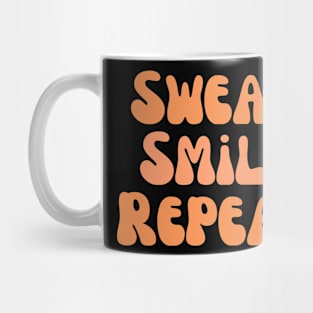 Sweat, smile, repeat fitness Mug